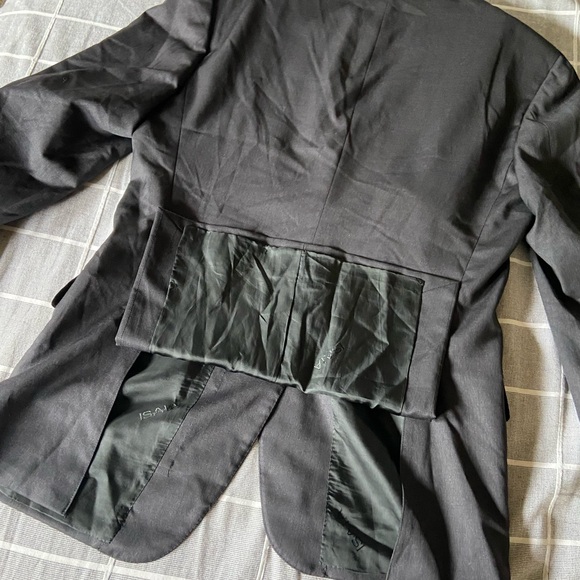 ISAIA NAPOLI "Aquaspider" Gray Suit Jacket 3-2 Button Roll Wool 44 US/54 EU - Picture 12 of 13